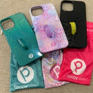 Loopy Cases 3 pack - protective cases for iPhone 12 Pro Max (6.7" Screen)